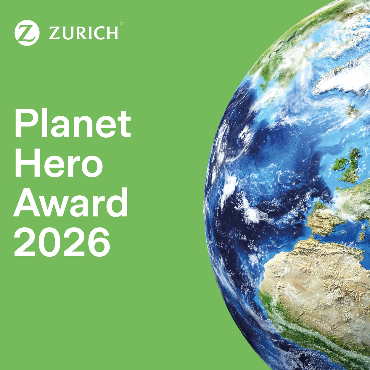 Unternehmen - Nachhaltigkeit - Zurich Planet Hero Award 2026 Unternehmen - Nachhaltigkeit - Zurich Planet Hero Award